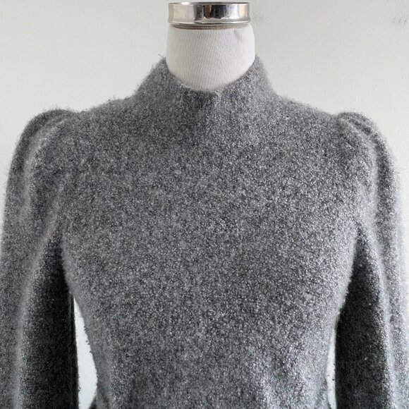 CO Cashmere Mock Neck Sweater Gray - Picture 8 of 11